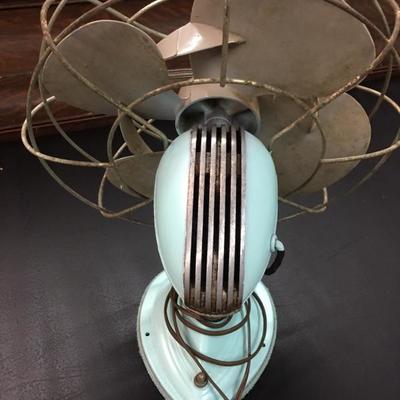 Westinghouse vintage blue fan