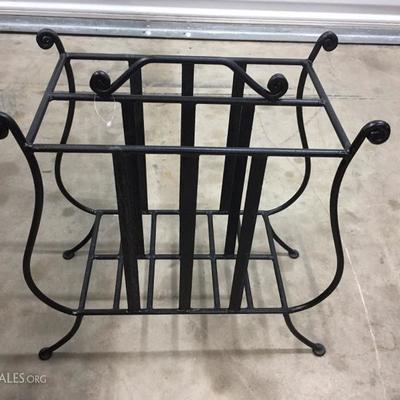 Iron magazine rack