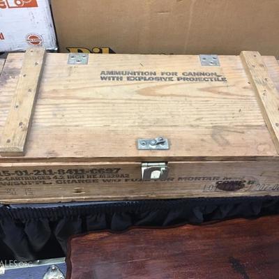 Wood ammo crate