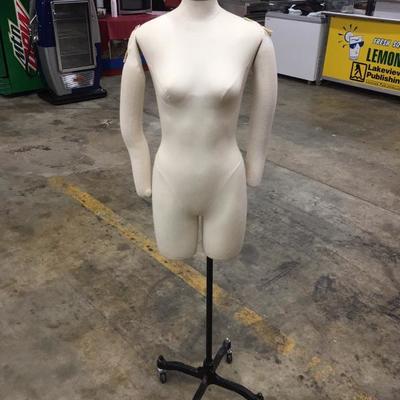 Vintage rolling mannequin