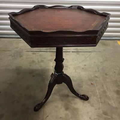Octagonal mahogany table