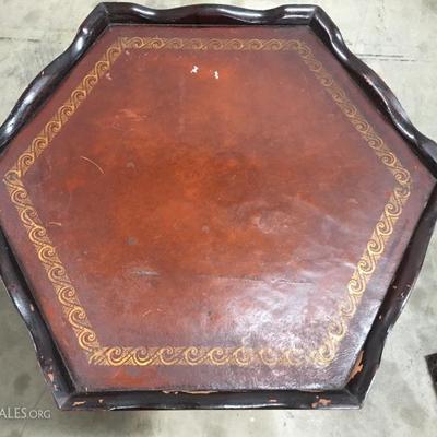 Octagonal mahogany table