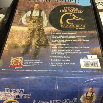 Ducks Unlimited chest wader size 7