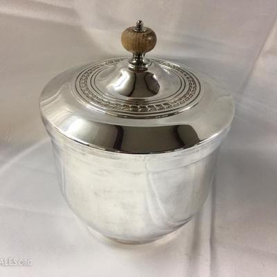 Silverplate ice bucket by Kirk Stief