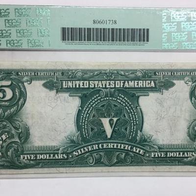 1899 $5 One Papa Chief Silver Certificate Rare