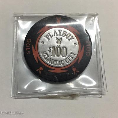 Playboy $100 Atlantic City casino token
