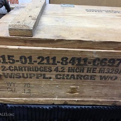 Wood ammo crate