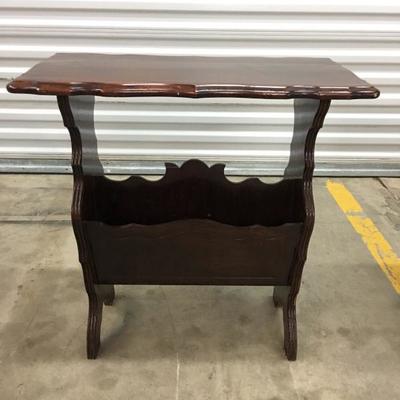 Mahogany magazine table
