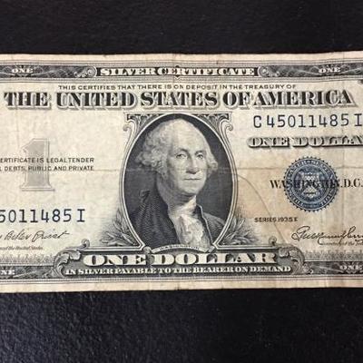 1935E Silver Certificate 