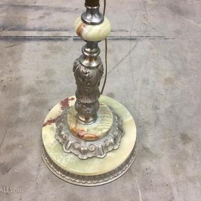 Brass floorlamp