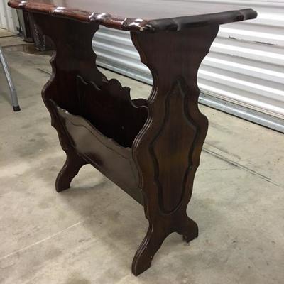 Mahogany magazine table