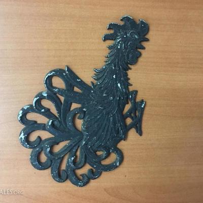 Black metal rooster