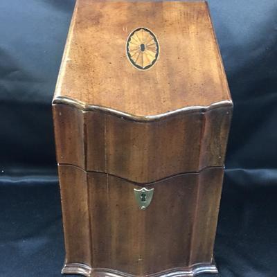 Inlaid Mahogany knife box