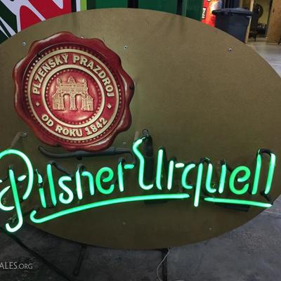Pilsner neon sign