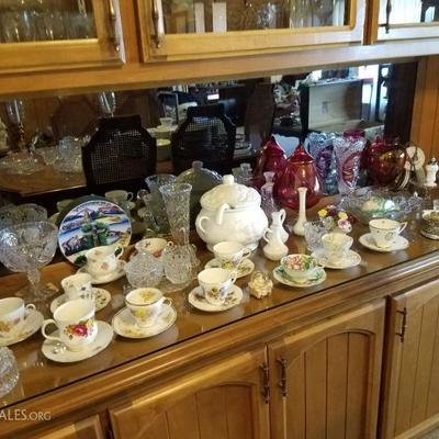 Teacups and glassware..ALL 50% OFF