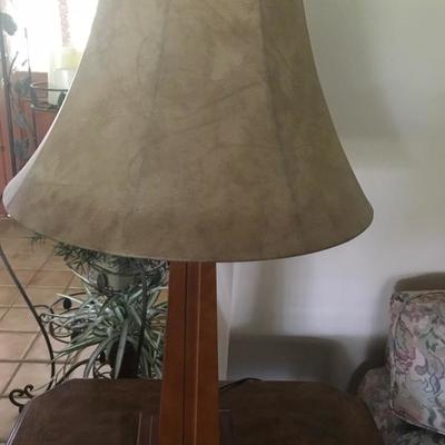 Wood base lamps