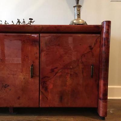 Lacquered Goatskin Sideboard 