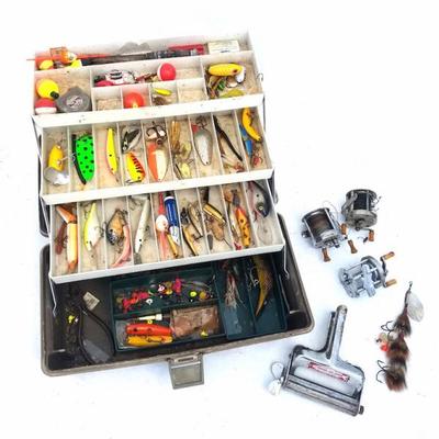 Tackle Box filled with Lures, Reels, and More 
