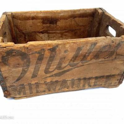 Miller Milwaukee Advertising Wood Box or Crate 
