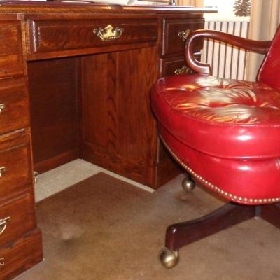 Vintage desk with retro office chair