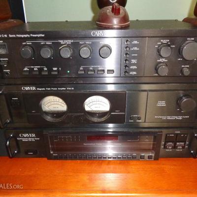Vintage Carver stereo system