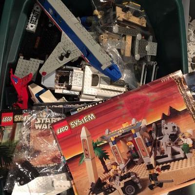 big bin full of Legos