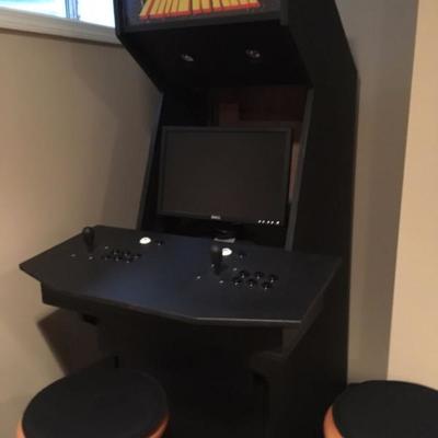 Handmade video game cabinet that houses your PC.