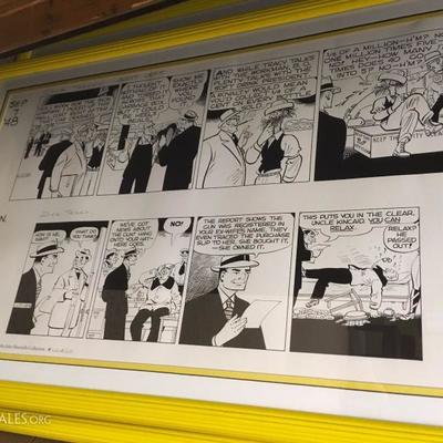 Dick Tracy framed comics (3 in all)