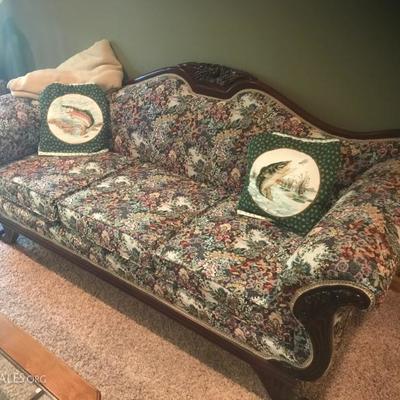 French antique sofa. 