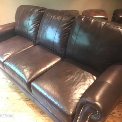 Leather sleeper sofa almost new, excellent condition! 