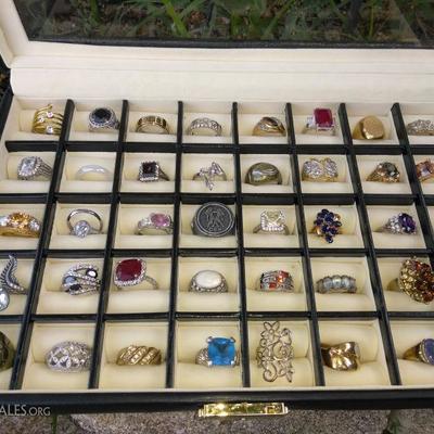 Vintage and Antique Costume and Sterling Silver Jewelry, Rings