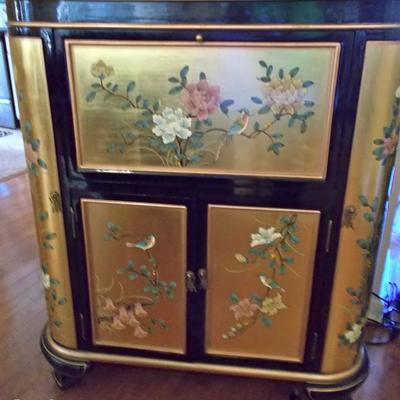 Chinese lacquered bar $750
42 X 36 X 18