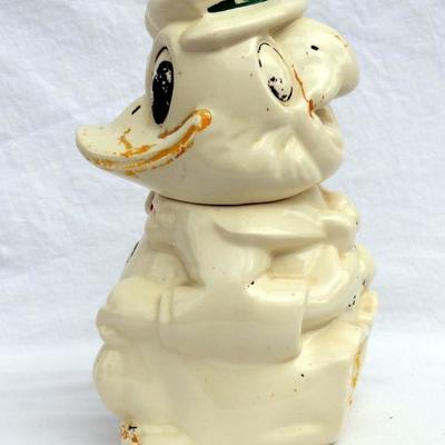 Two Headed Donal Duck  Cookie Jar