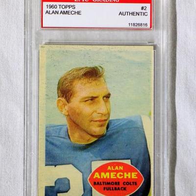 1960 Topps Alan Ameche Football Card Graded