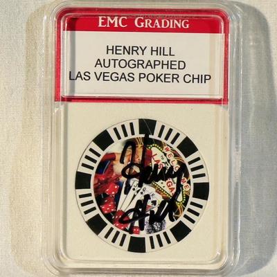 Henry Hill Autographed Las Vegas Poker Chip