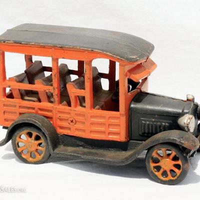 Cast Iron 1920's Taxi Bus 6 Seater