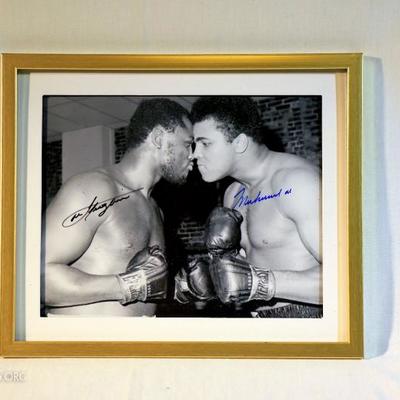 Muhammad Ali & Joe Frazier Autographed Picture