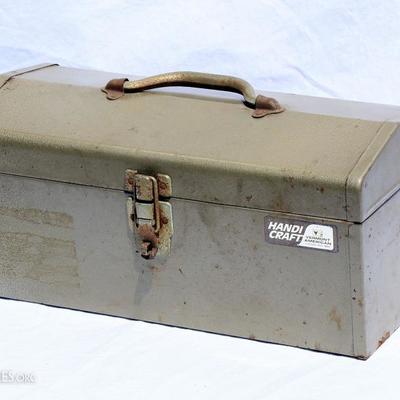 Vintage Tool box with tools