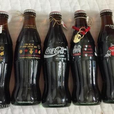 Mixed lot of 3 Easter Seal 8 oz Coca-Cola Easter Seal Society of VA, Inc., 1 bottle Cobb County Huma