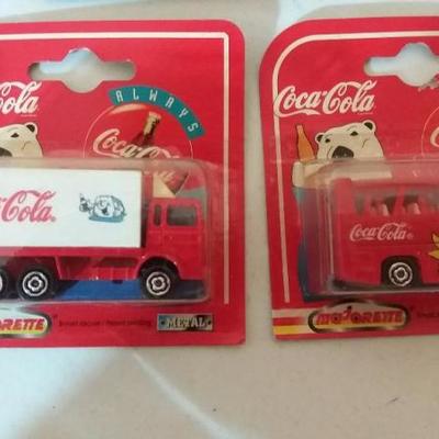 Mixed Coke Lot - Five NIB Majorette cars, one Revell car, one Hartoy car 1994, , one Nascar Race car