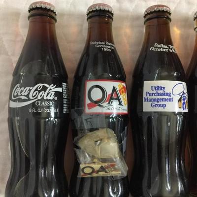 Miscellaneous Groups of 8 oz. bottles of Coca-Cola- Technical Business Conference 1996 QA 2000 (with