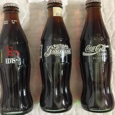 One 8 oz. Coca-Cola bottle Elvis 