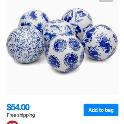 huge collection of these decorative balls....priced to go 