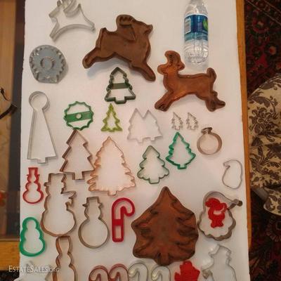 Random Cookie Cutters priced 25 cents for plastic, .50 small tin cutters, $5 - $10 dollars for Copper cutters based on size, maker and...