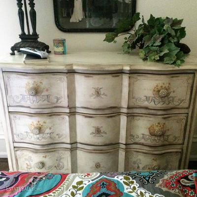 Hand Painted French Dresser