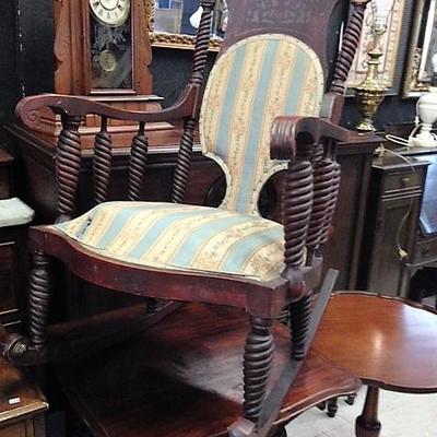 Antique French Twist Rocking Chair