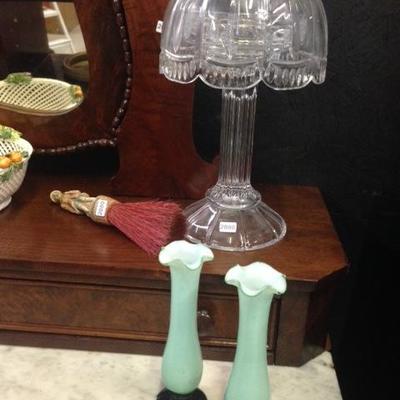 Pair of Cased Glass Bud Vases