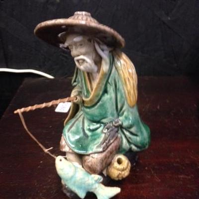 Oriental Porcelain Fisherman