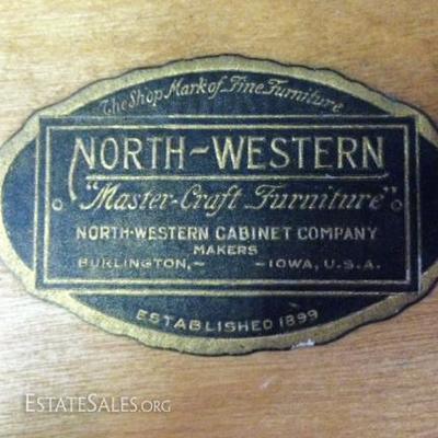North-Western Furniture Label