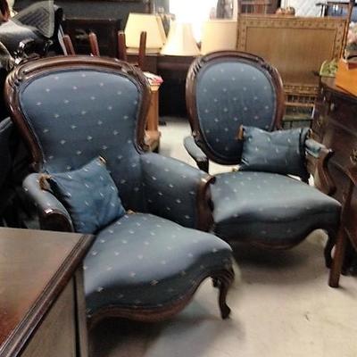 Pair of Victorian Parlor Chairs